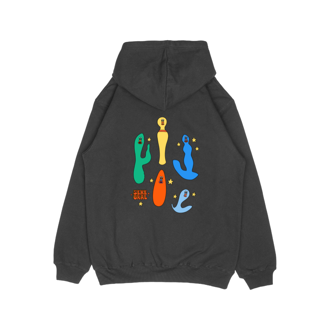 HOODIE BLACK - SEXE ORAL DILDO