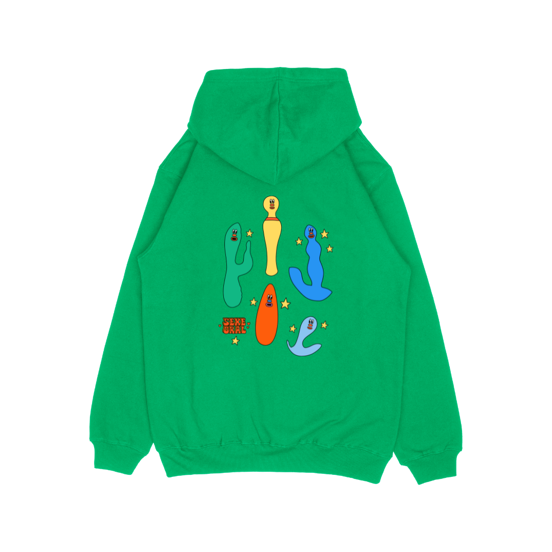 HOODIE GREEN - SEXE ORAL DILDO