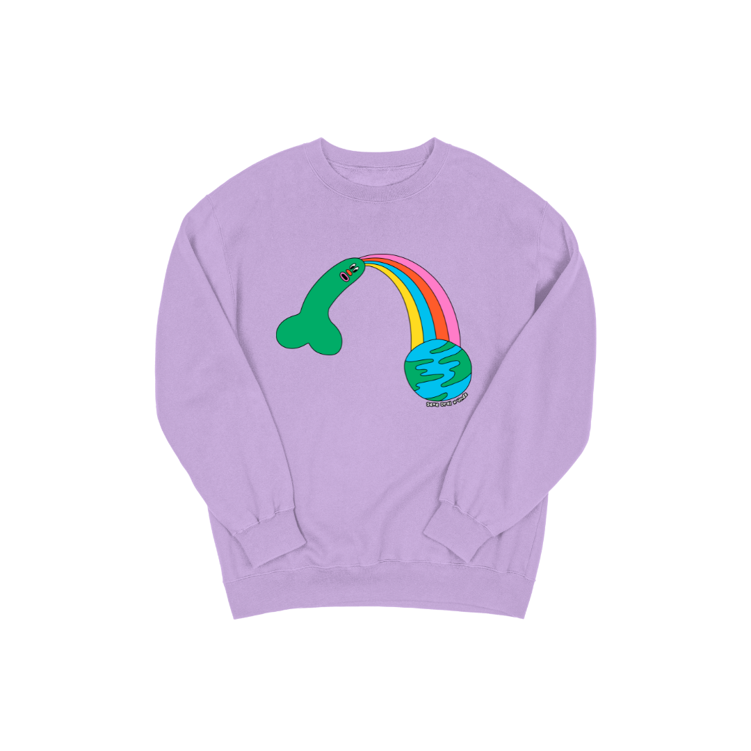 CREWNECK LAVANDER - SEXE ORAL RAINBOW