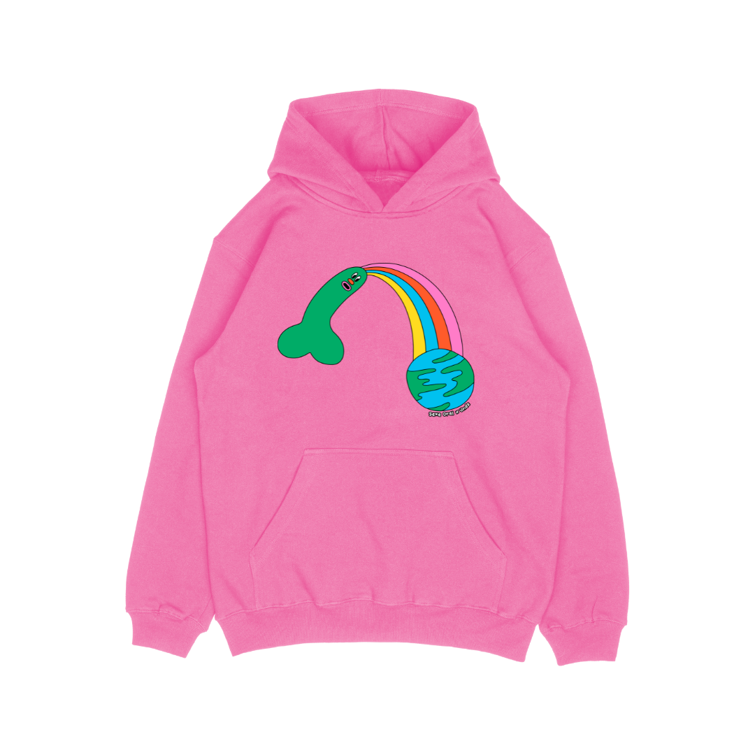 HOODIE PINK - SEXE ORAL RAINBOW
