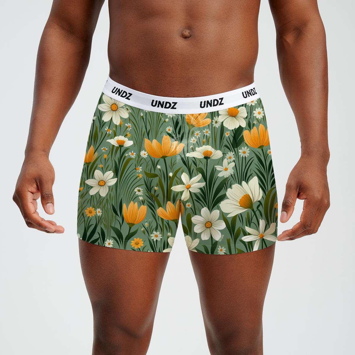MEN BAMBOO - YELLOW FLOWERS – UNDZ