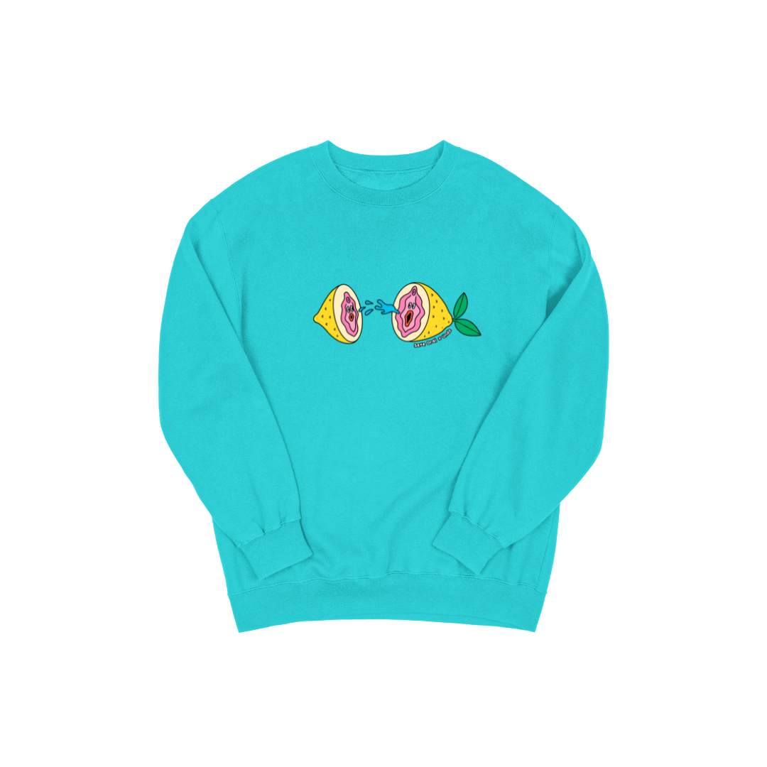 CREWNECK BLUE - SEXE ORAL CITRON