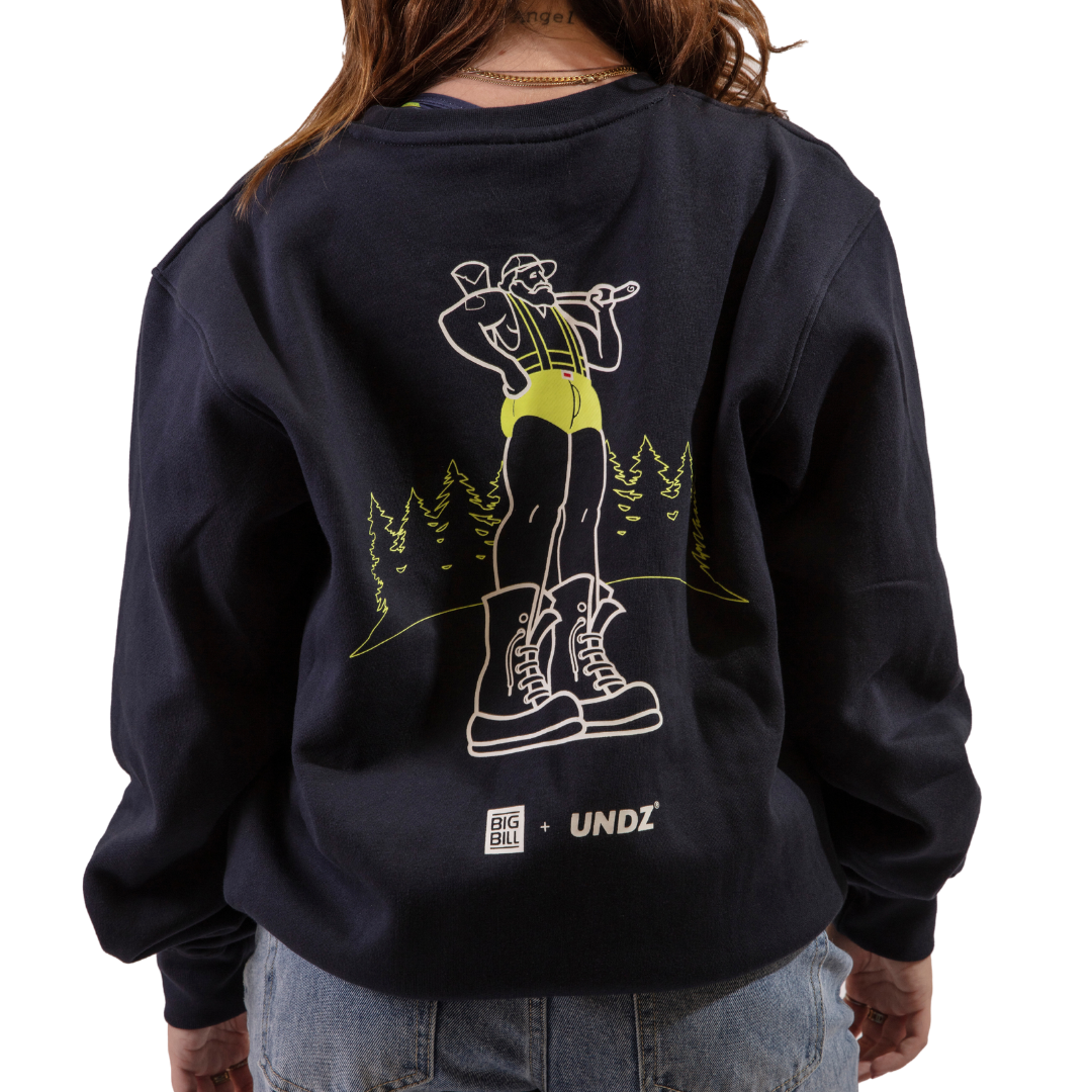 CREWNECK NAVY - BIG BILL