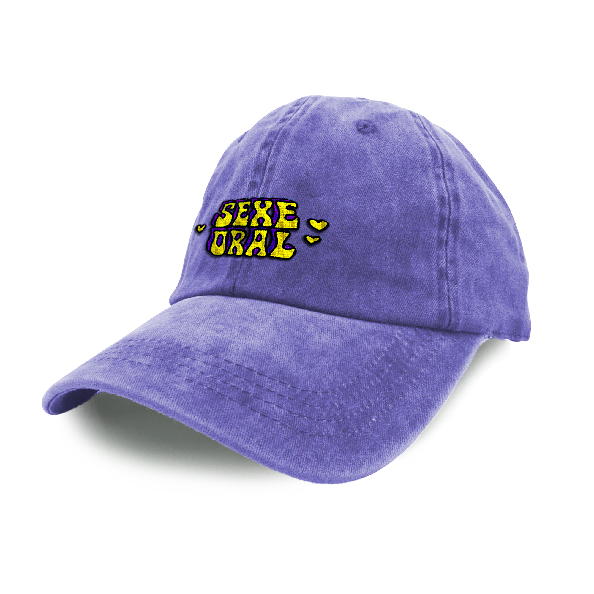 DAD HAT  PURPLE SEXE ORAL LOGO