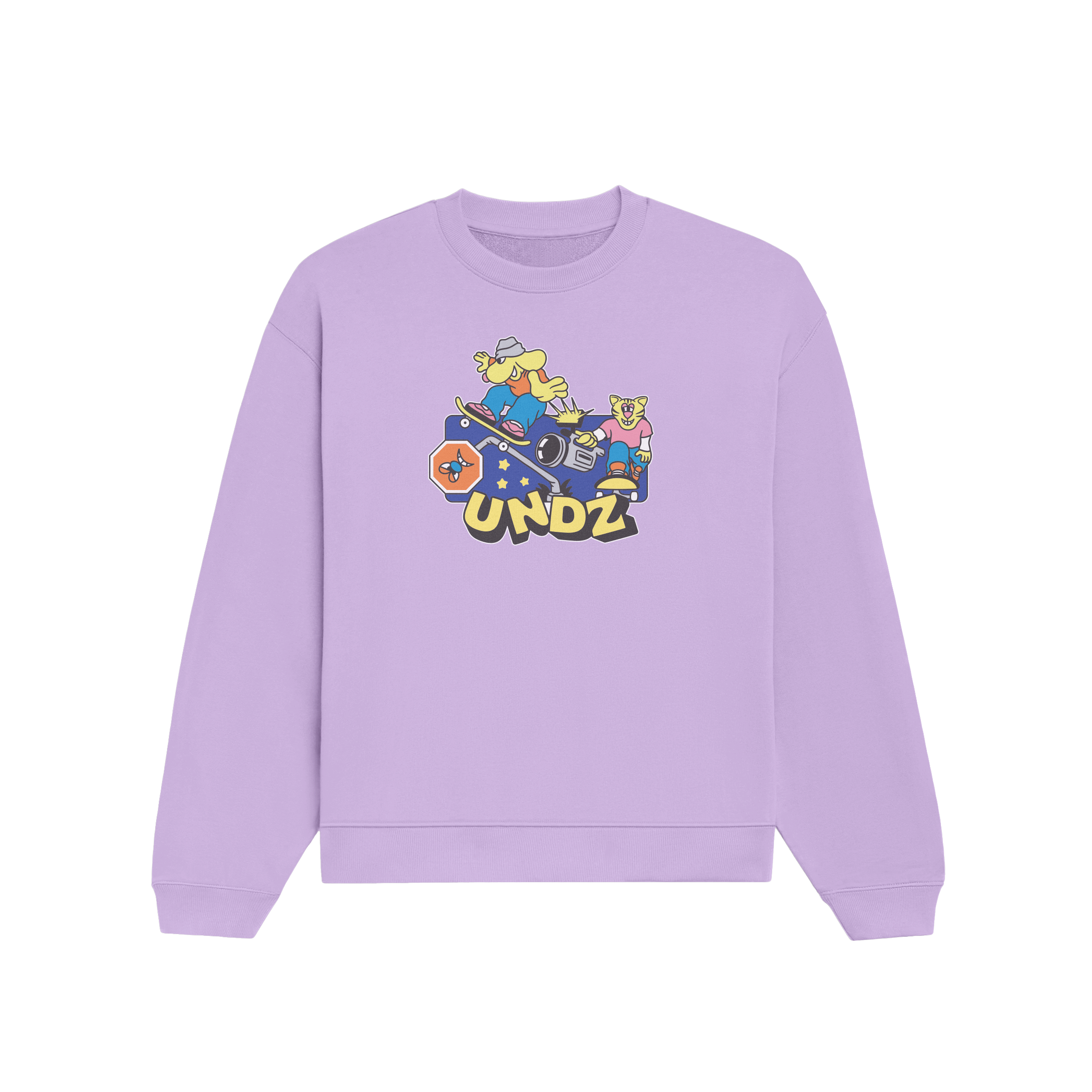 CREWNECK LAVANDER - NIGHT SKATER