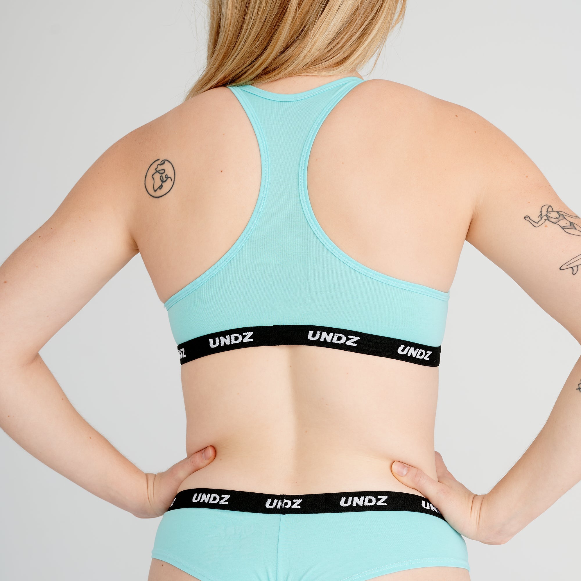 SOUTIEN-GORGE FEMME COTON BLEU