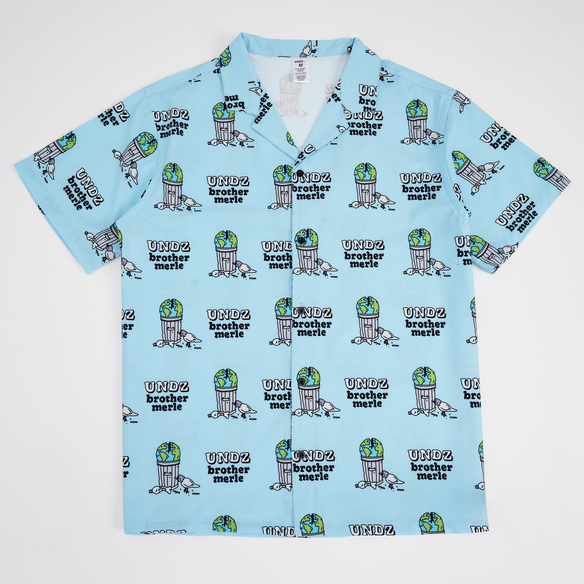 CHEMISE À MANCHES COURTES BROTHER MERLE TRASH BLEU