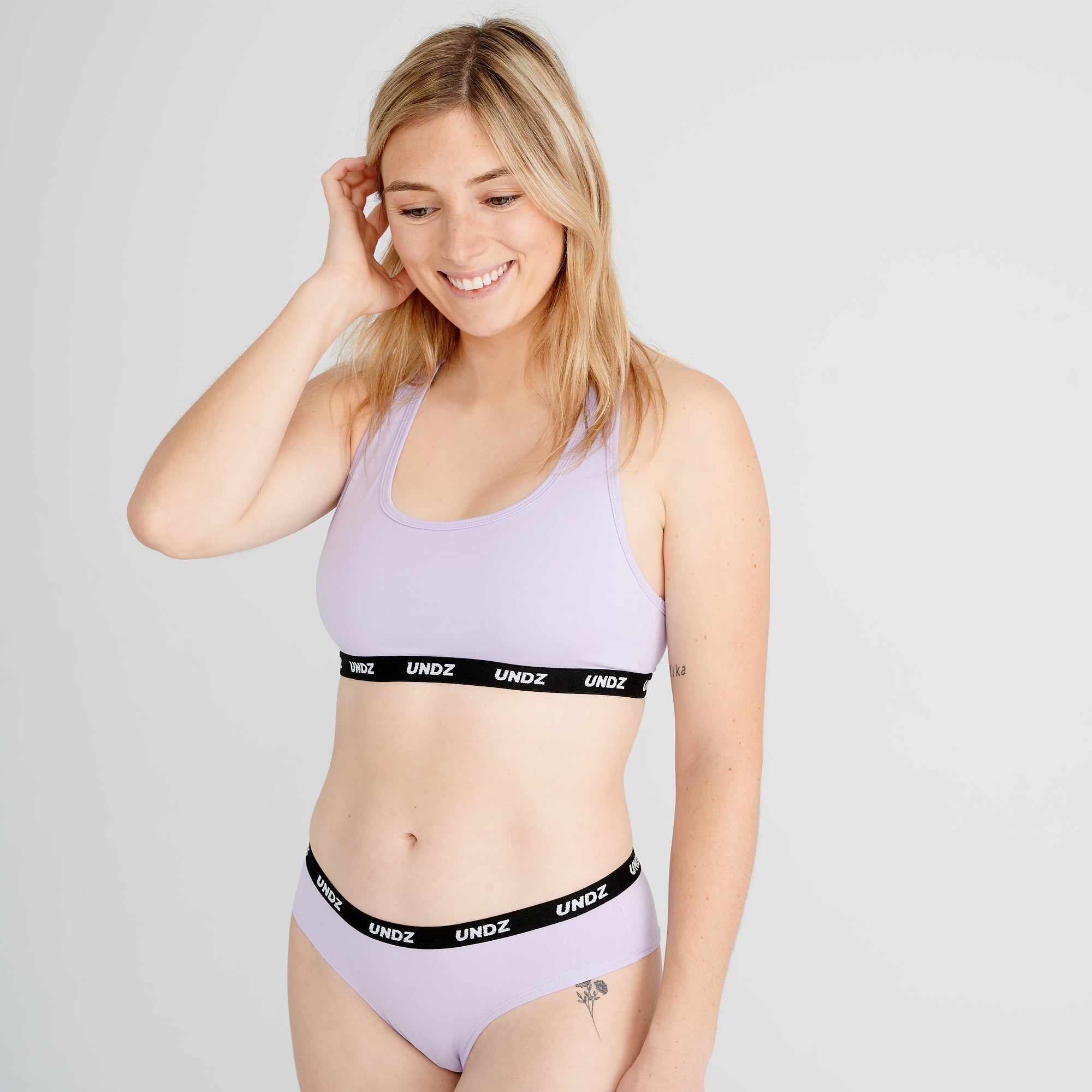 SOUTIEN-GORGE FEMME COTON LAVANDE