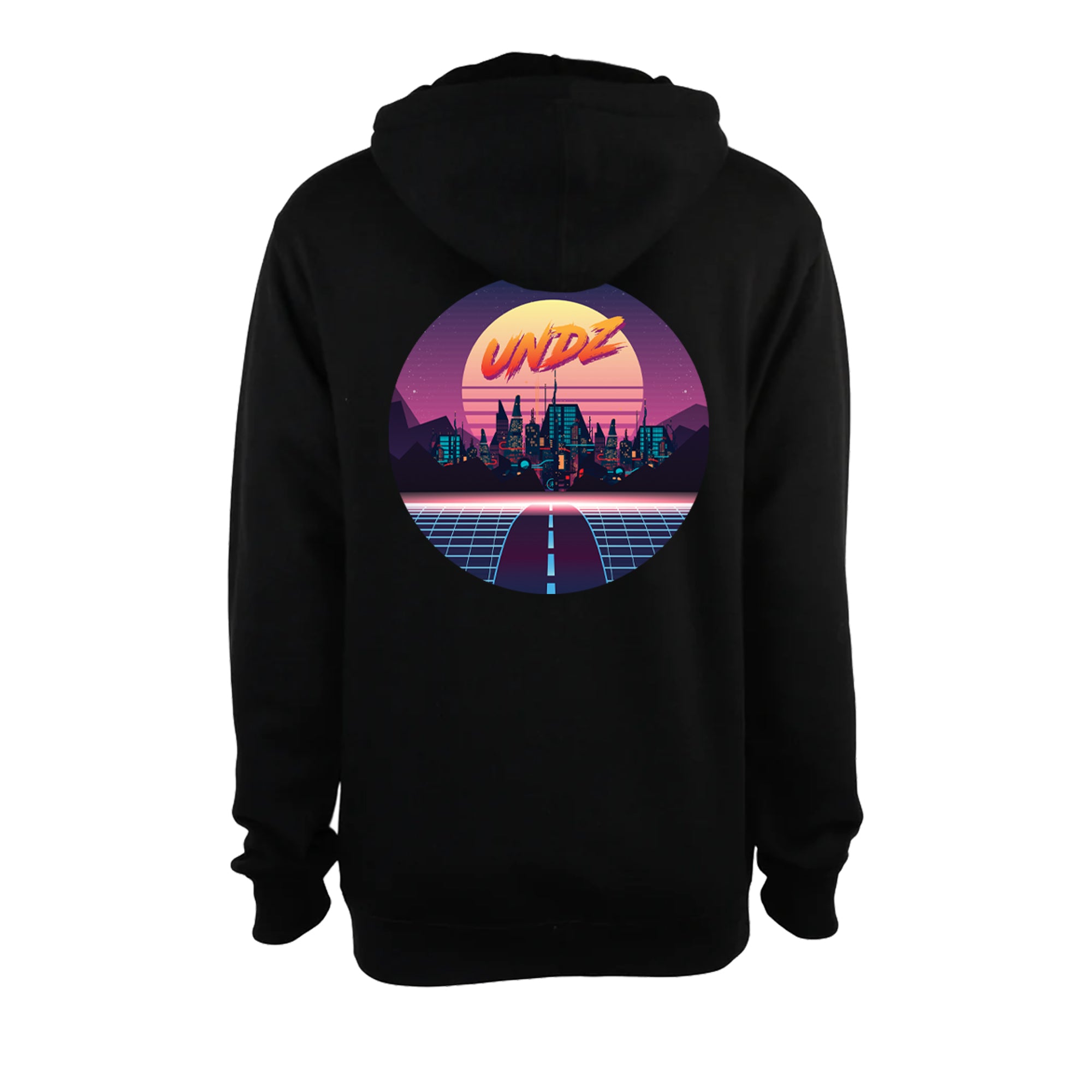 SWEAT À CAPUCHE NOIR - UNDZ OUTRUN
