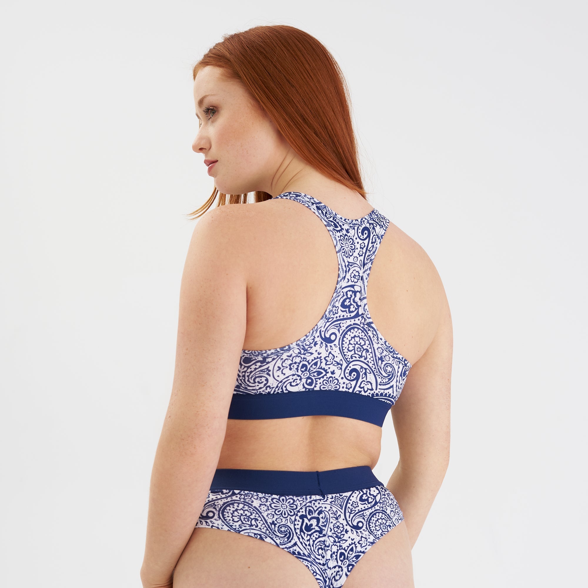 SOUTIEN-GORGE - PAISLEY BLEU